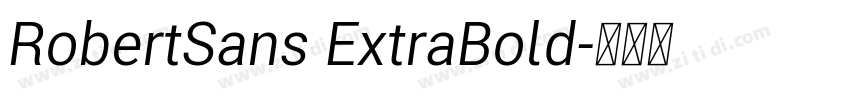 RobertSans ExtraBold字体转换